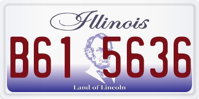 IL license plate B615636
