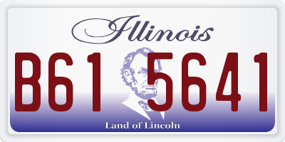 IL license plate B615641