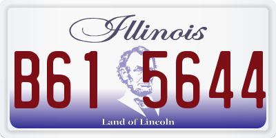 IL license plate B615644
