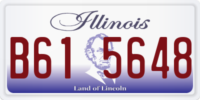 IL license plate B615648