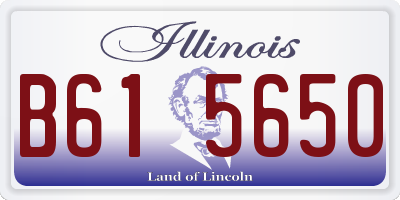 IL license plate B615650
