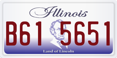 IL license plate B615651