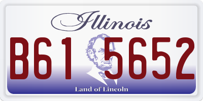 IL license plate B615652
