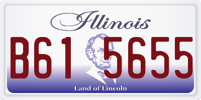 IL license plate B615655