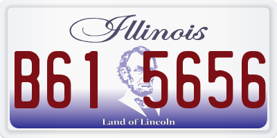 IL license plate B615656
