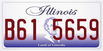 IL license plate B615659
