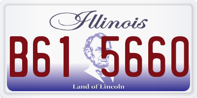 IL license plate B615660