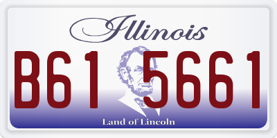 IL license plate B615661
