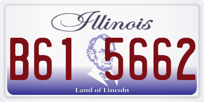 IL license plate B615662