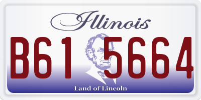 IL license plate B615664
