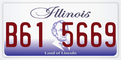 IL license plate B615669