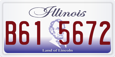 IL license plate B615672