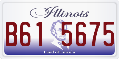IL license plate B615675