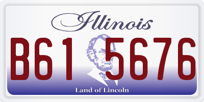 IL license plate B615676