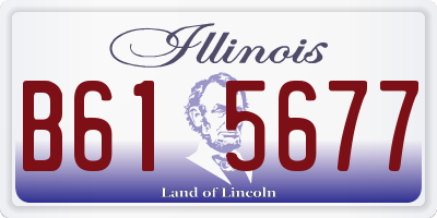 IL license plate B615677
