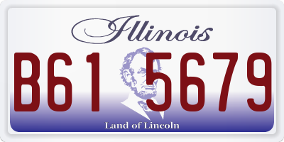 IL license plate B615679