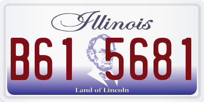 IL license plate B615681