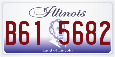 IL license plate B615682