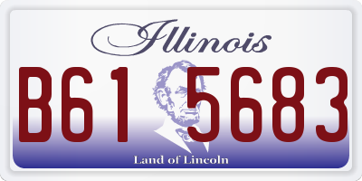 IL license plate B615683