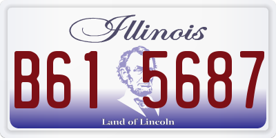 IL license plate B615687
