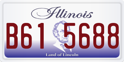 IL license plate B615688