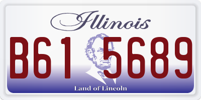 IL license plate B615689