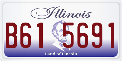 IL license plate B615691