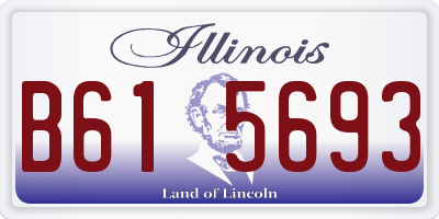 IL license plate B615693