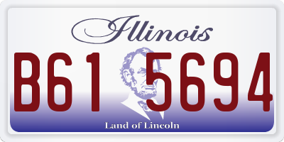 IL license plate B615694