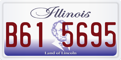 IL license plate B615695