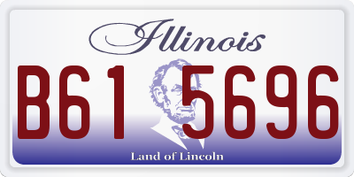 IL license plate B615696