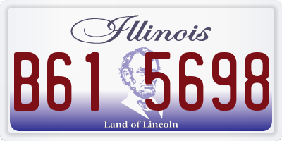 IL license plate B615698