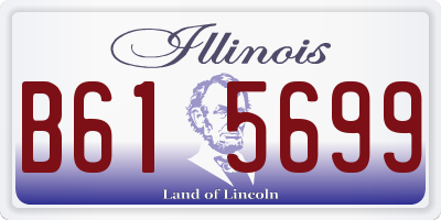 IL license plate B615699