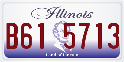 IL license plate B615713