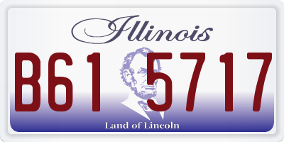 IL license plate B615717