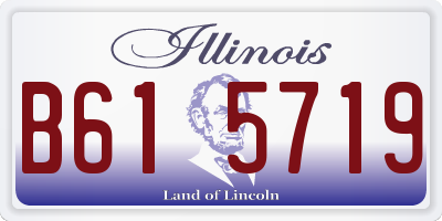IL license plate B615719