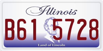 IL license plate B615728