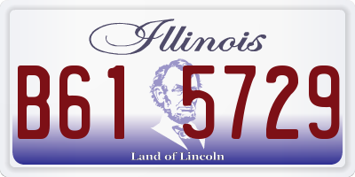 IL license plate B615729