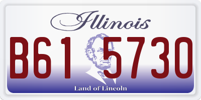 IL license plate B615730