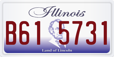 IL license plate B615731