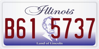IL license plate B615737