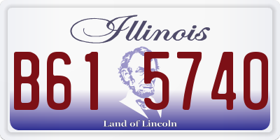 IL license plate B615740