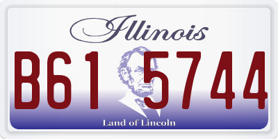 IL license plate B615744
