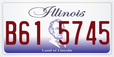 IL license plate B615745