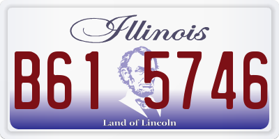 IL license plate B615746