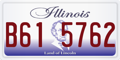 IL license plate B615762