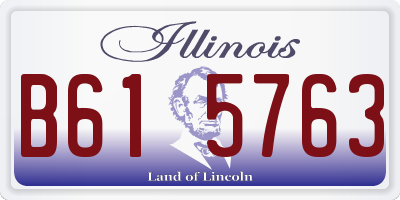 IL license plate B615763