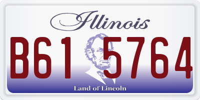 IL license plate B615764