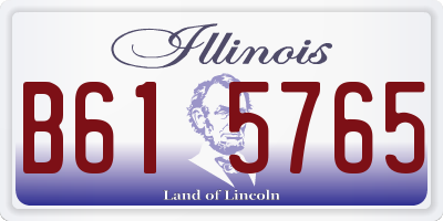 IL license plate B615765