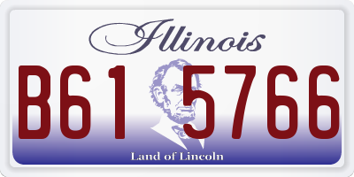 IL license plate B615766